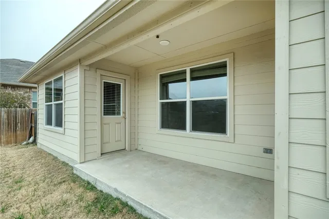 a view of front door