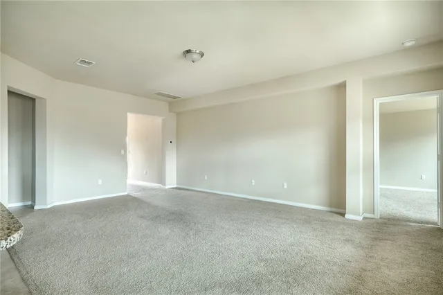 a view of an empty room