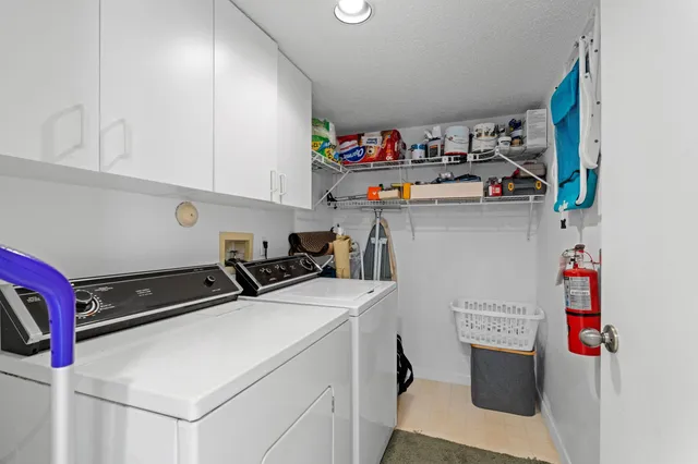 a room with storage and utility