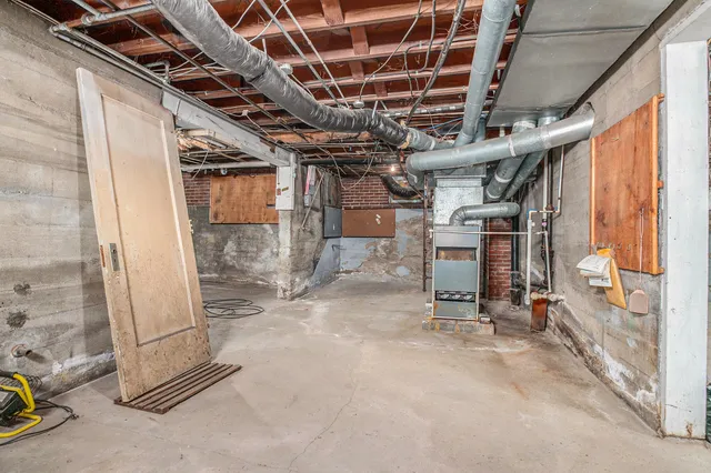 a view of storage and utility room