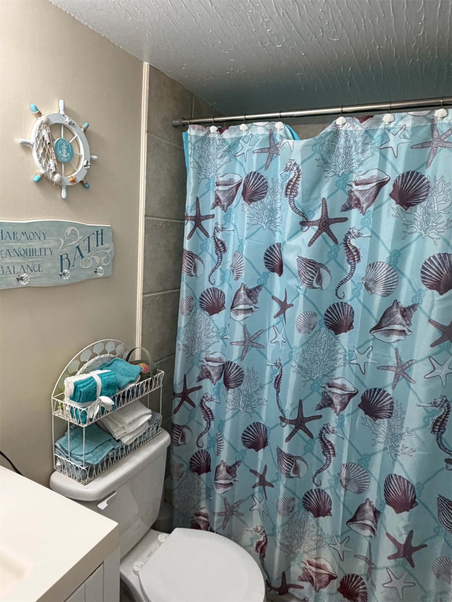 85045 Lonnie Crews Road Fernandina Beach, FL 32034 - Photo 7 of 28 a bathroom with a toilet sink and shower curtain