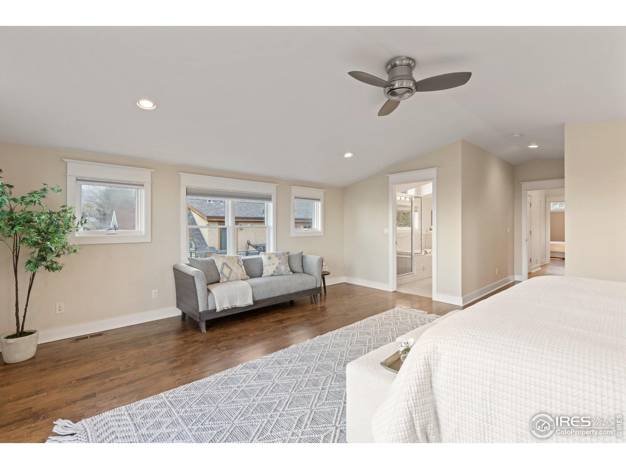 2942 4th Street Boulder, CO 80304 - Photo 19 of 40 a living room with furniture and a potted plant