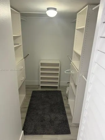 a view of walk in closet
