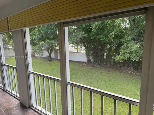 a view of a porch