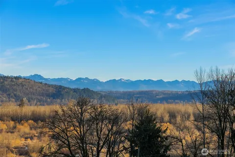 a view of lake with mountain