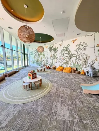 an ocean view with wooden floor