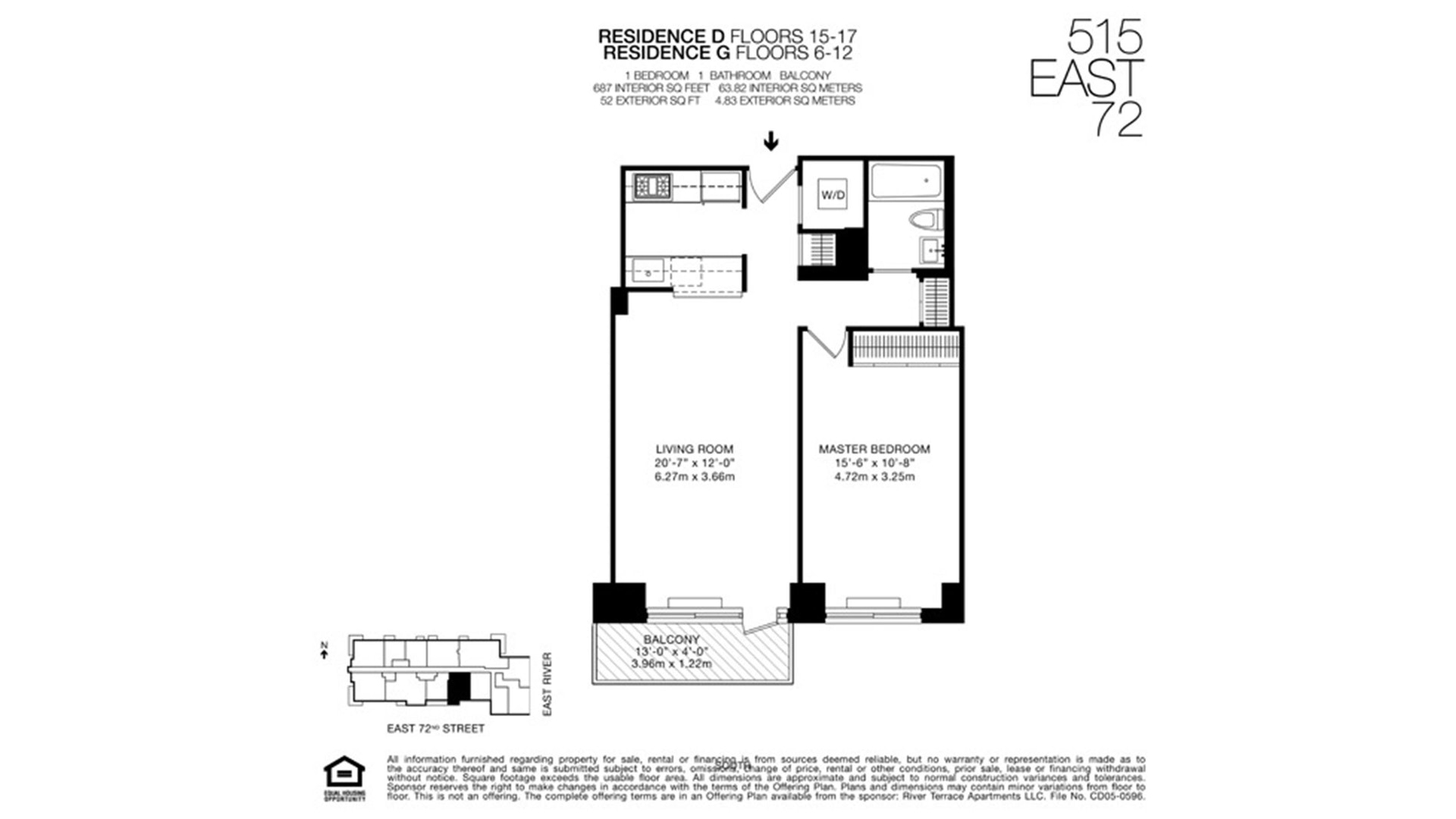 515 East 72nd Street, Unit 15D Manhattan, NY 10021 - Photo 10 of 10 a picture of a floor plan