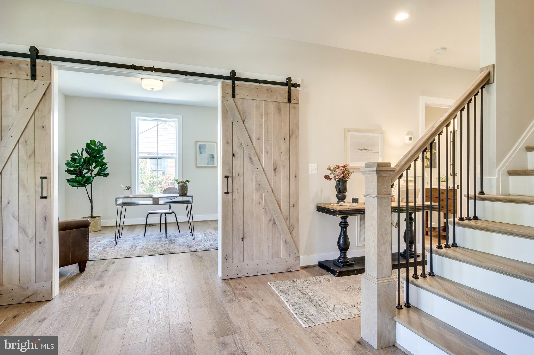 1609 Shenandoah Road Alexandria, VA 22308 - Photo 10 of 102 Barn doors flanking office entrance