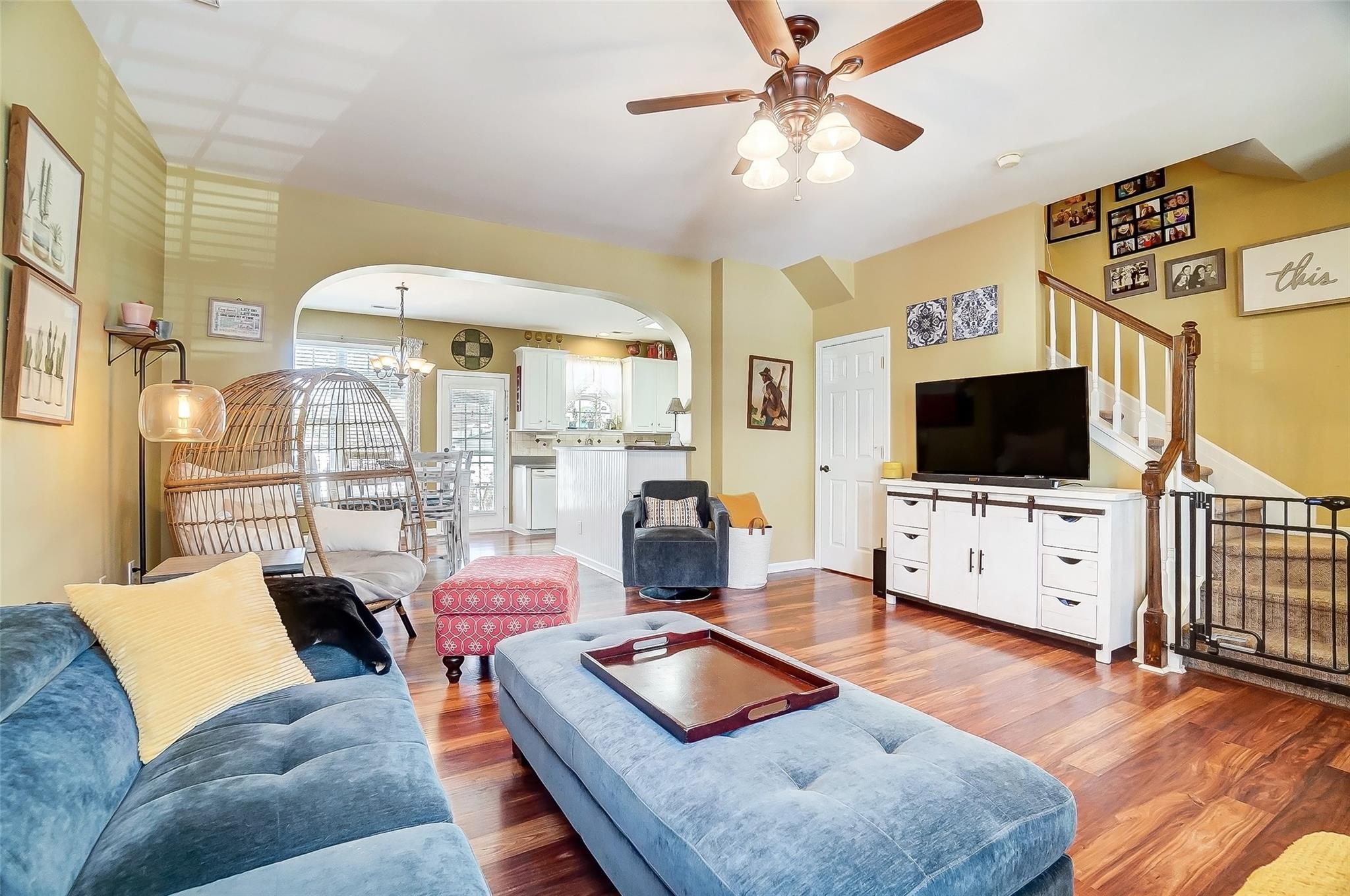 753 Shellstone Place, Unit 87 Fort Mill, SC 29708 - Photo 4 of 21 a living room with furniture and a flat screen tv