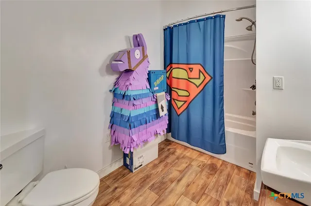a bathroom with a sink toilet and vanity