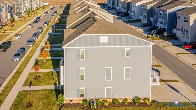 a view of a city with tall buildings