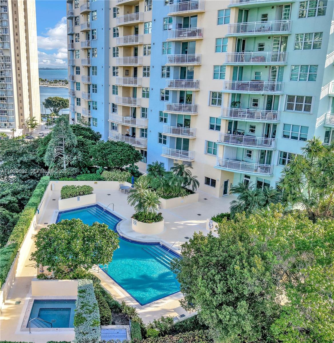 a view of building with garden