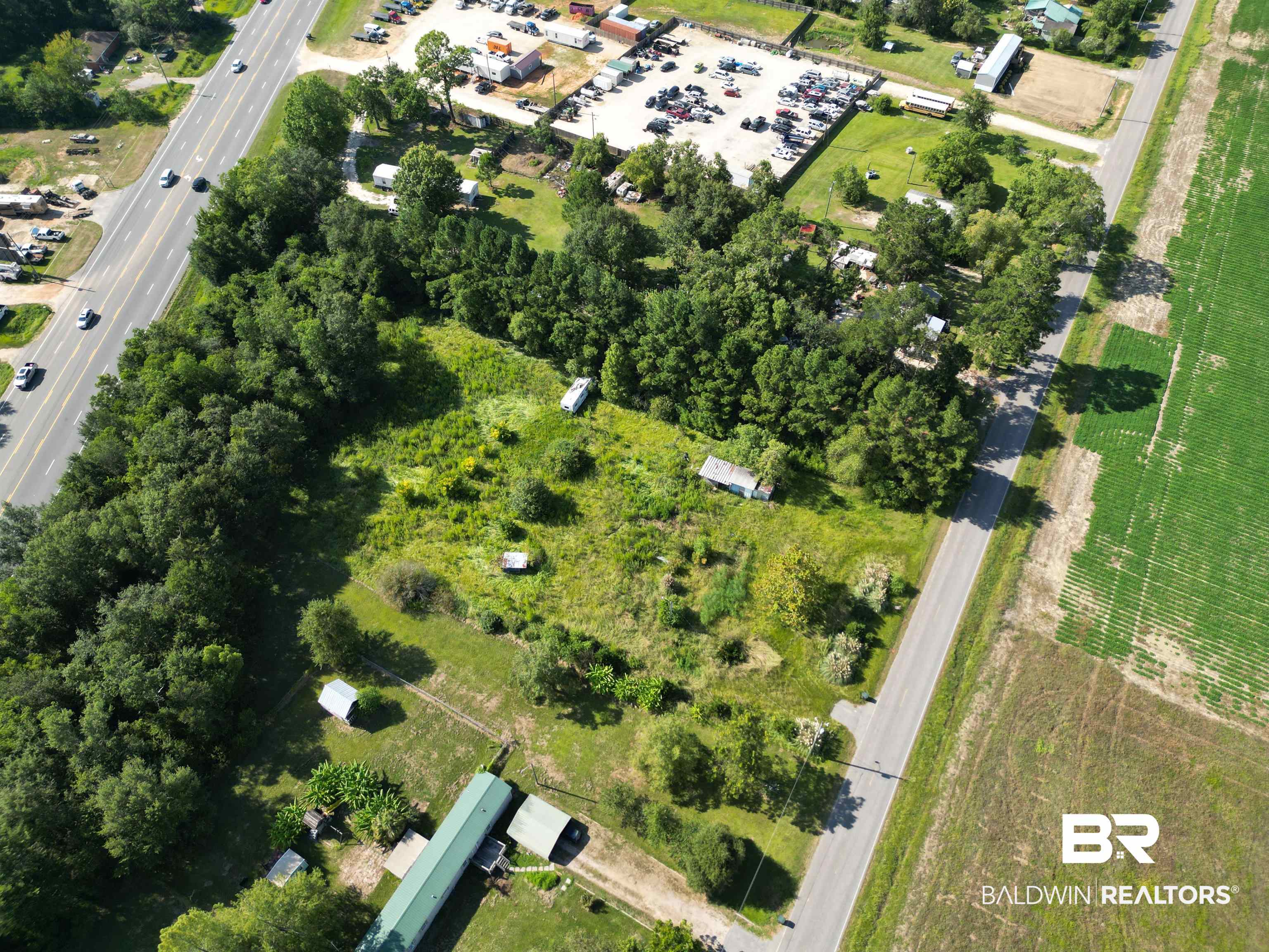 25623 Cabinet Shop Road Loxley, AL 36551 - Photo 4 of 7 Aerial view featuring a rural view