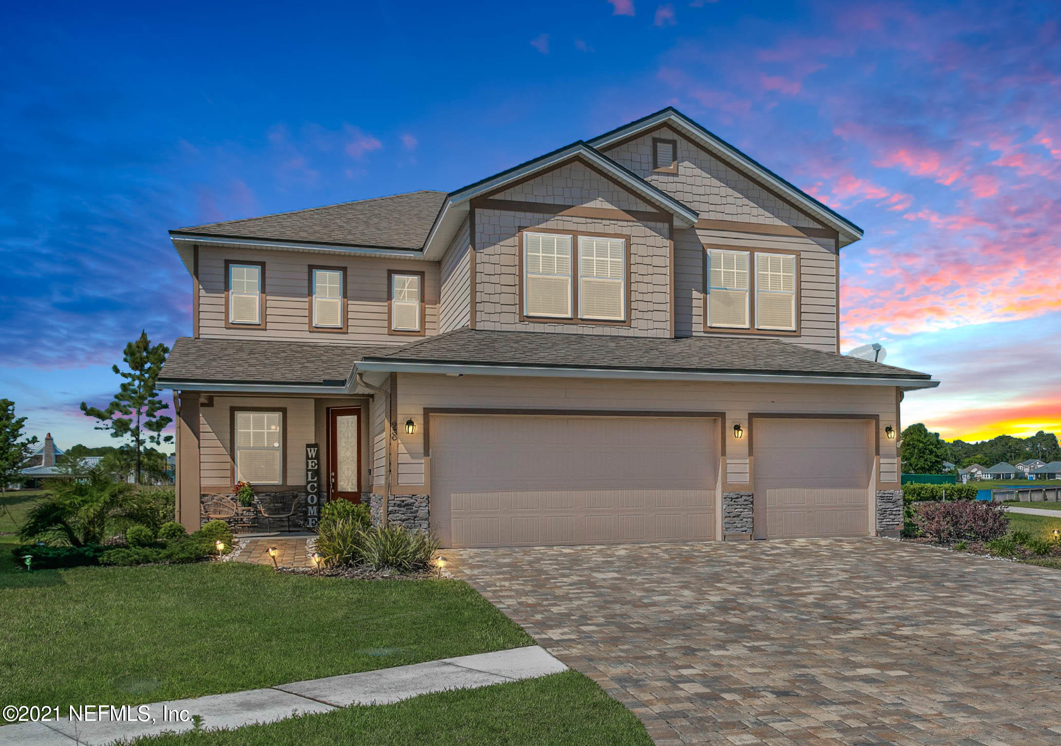 28 Willow Lake Drive St. Augustine, FL 32092 - Photo 2 of 65 Virtually Enhanced Front of Home