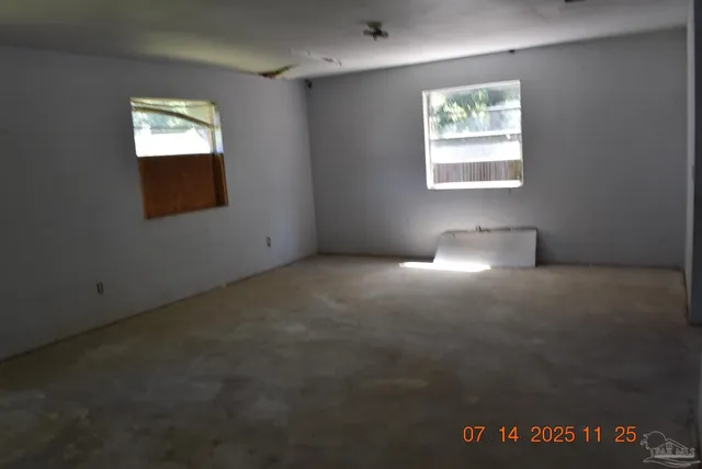 a close view of a small space