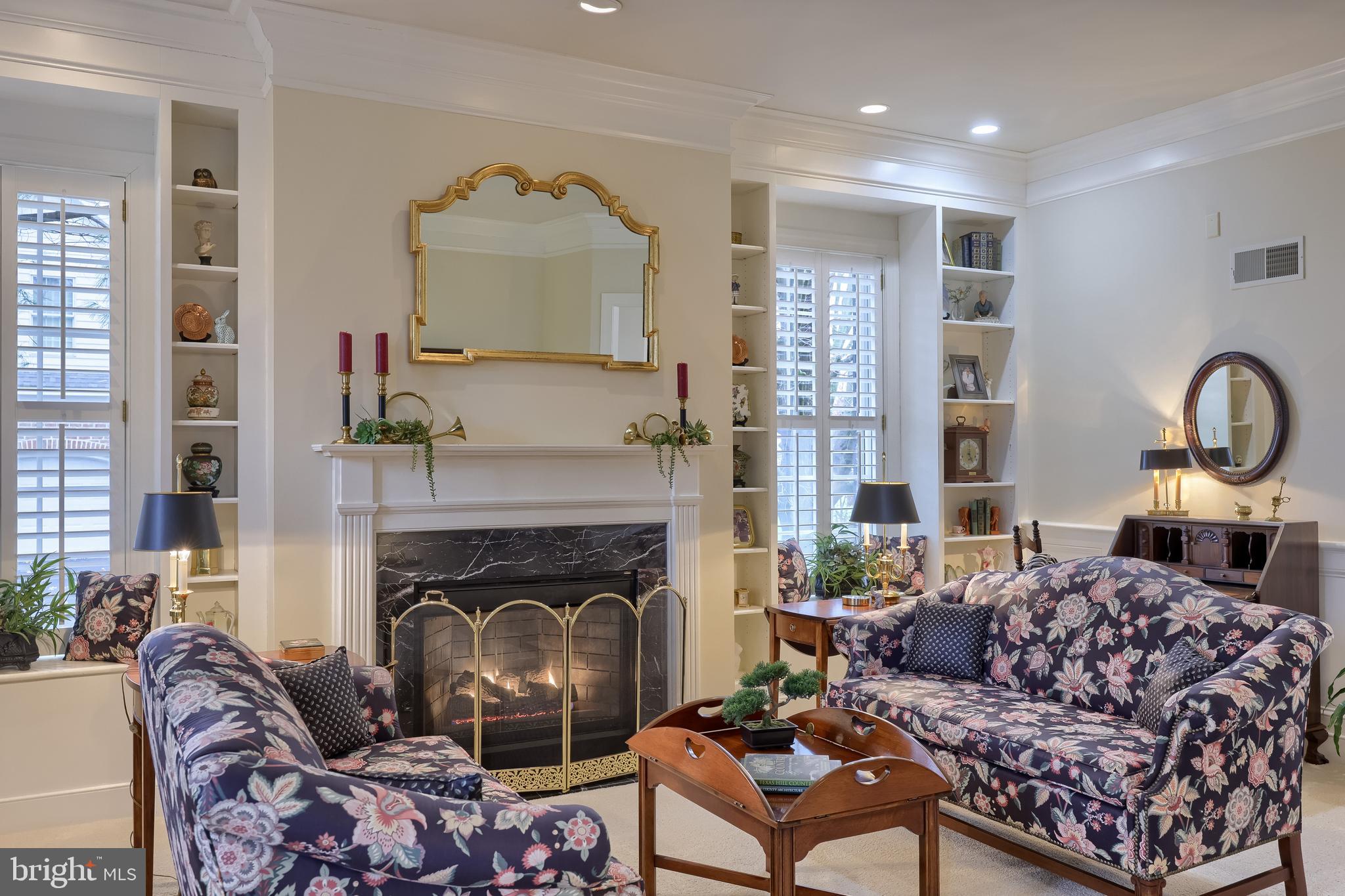 78 Oakhill Drive Lititz, PA 17543 - Photo 9 of 90 a living room with furniture a fireplace and a potted plant
