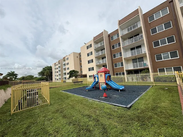 a view of building with outdoor space