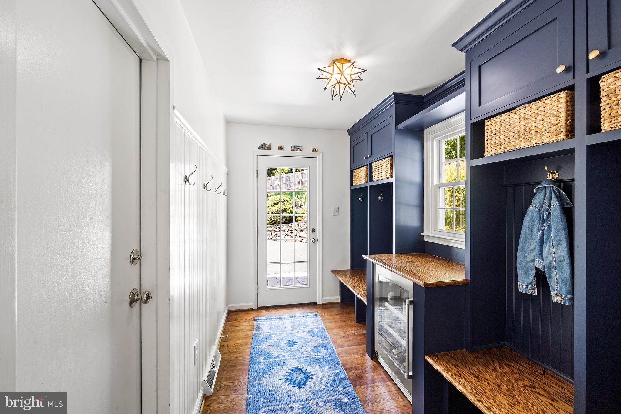 301 Orchard Way Wayne, PA 19087 - Photo 16 of 48 First Floor Mudroom with Cubbies and Wine Fridge