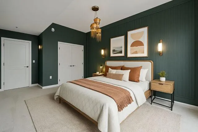 a view of a patio with swimming pool and sitting area