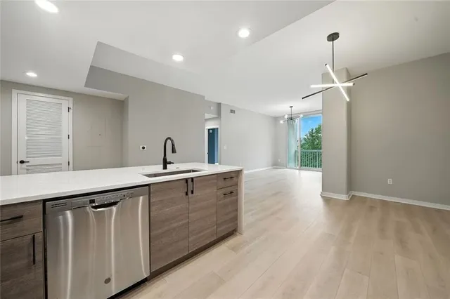 a view of an empty room