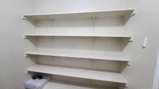 a close view of closet