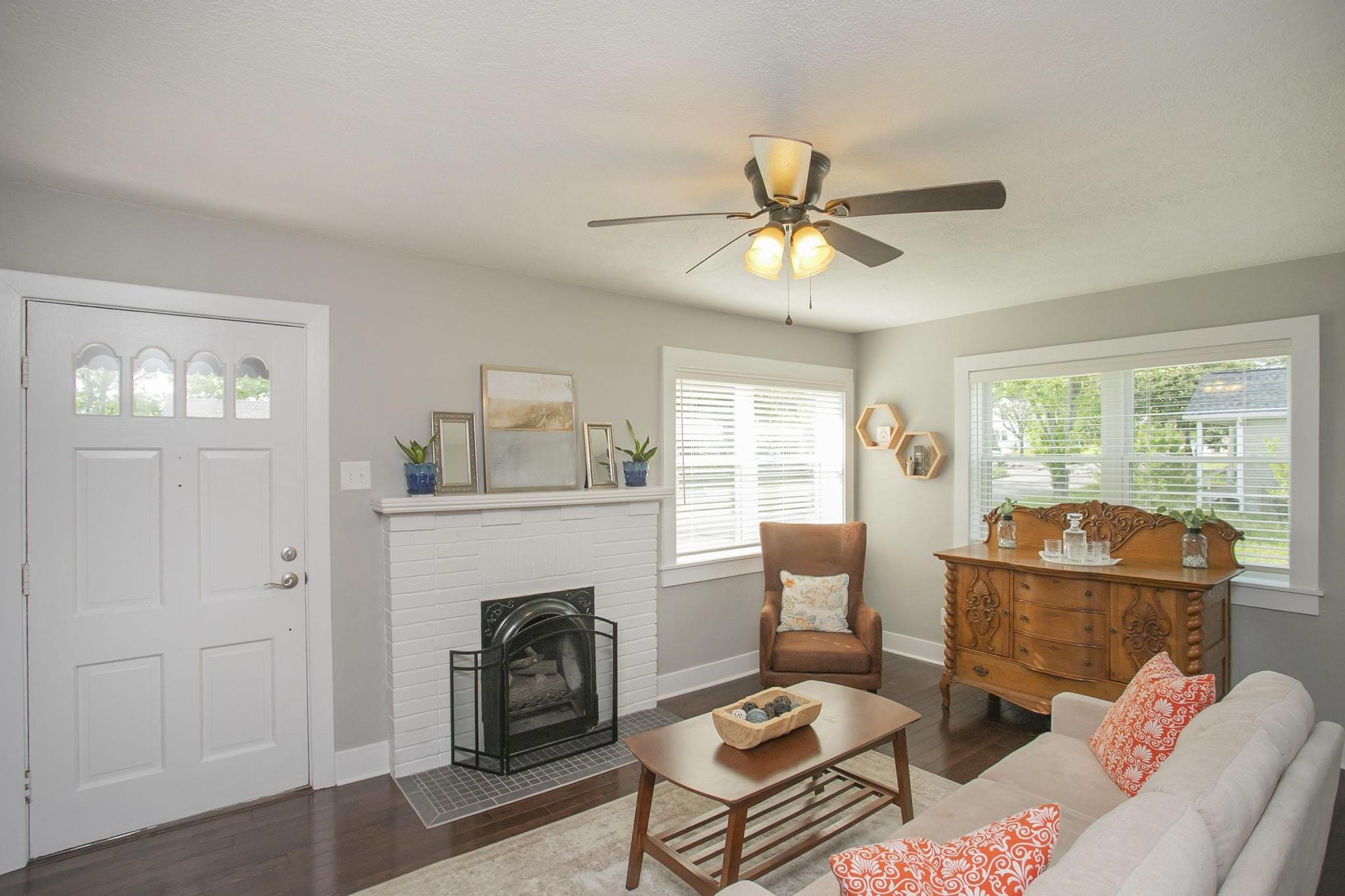 806 Fleming Street Columbia, TN 38401 - Photo 10 of 54 a living room with furniture and a fireplace