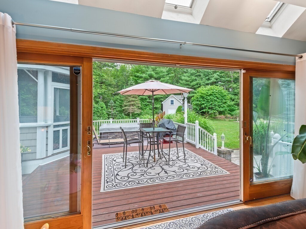 9 Santom Street Auburn, MA 01501 - Photo 35 of 42 a view of a patio with a table chairs and a table