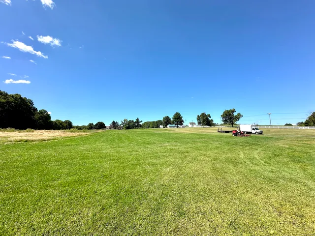 a view of yard with ocean view