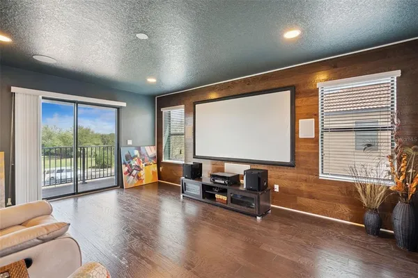 a room with furniture and windows