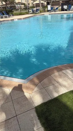 a view of a park with slide