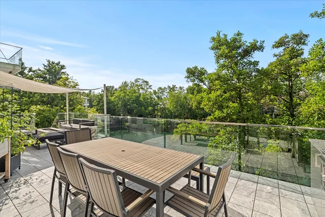 a view of a lake with a yard