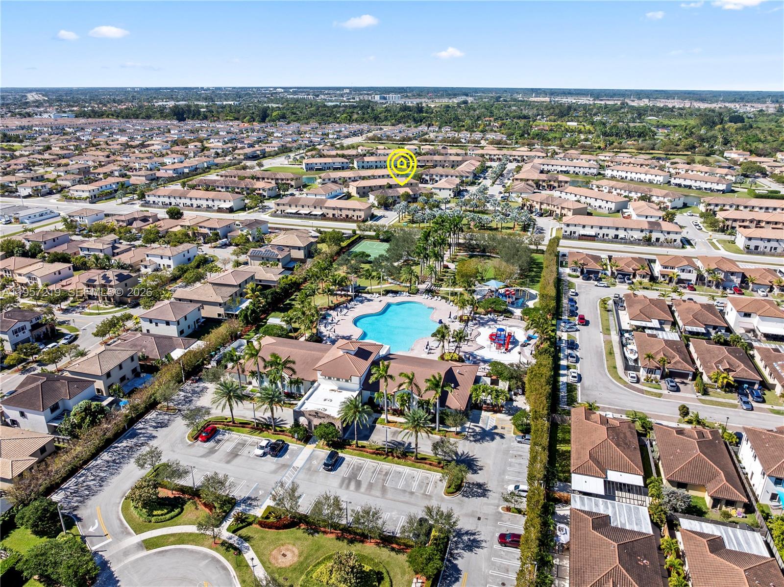 11734 Southwest 238 Street Homestead, FL 33032 - Photo 25 of 28 an aerial view of residential houses with outdoor space