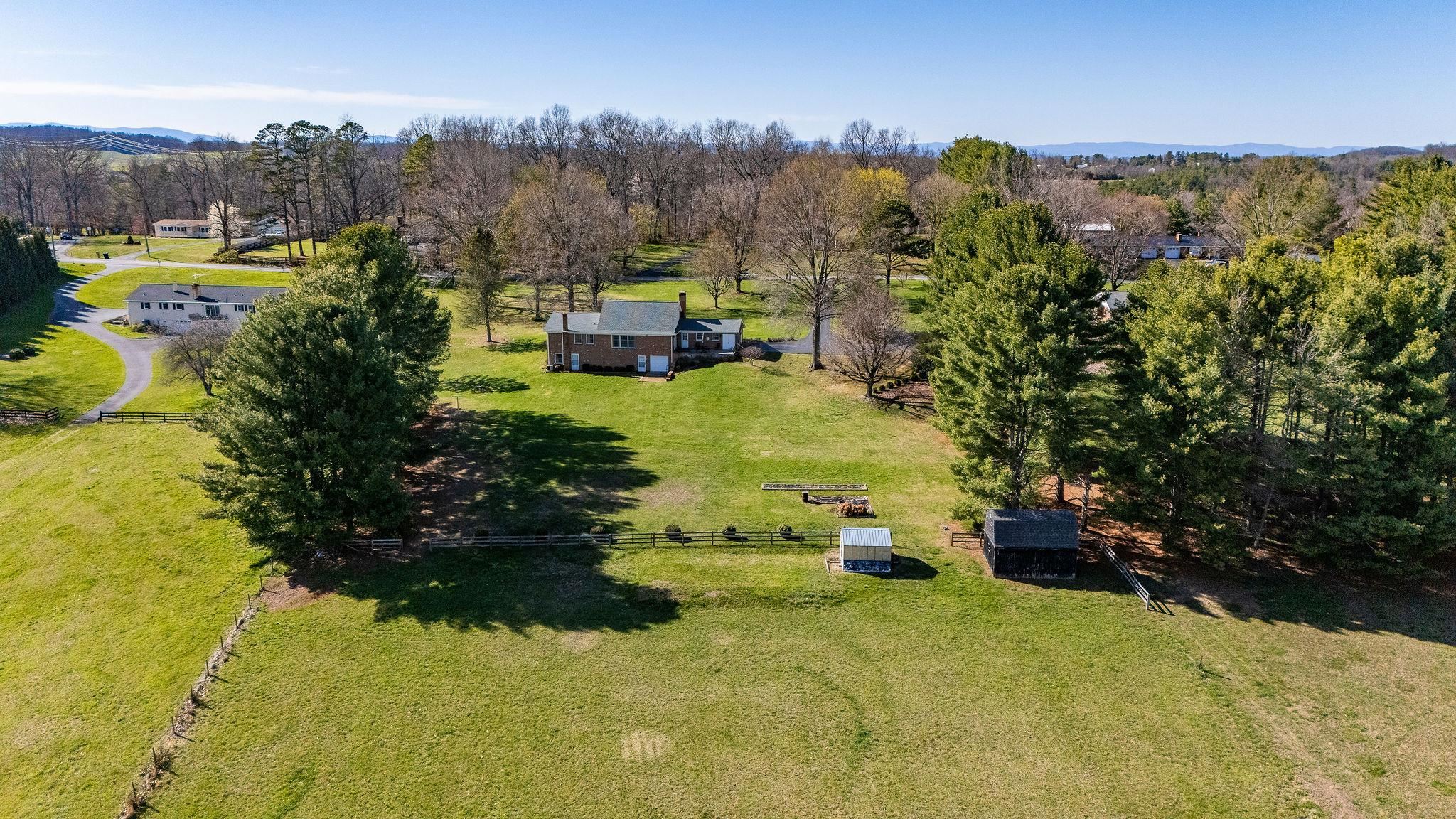 813 Cattle Scales Road Waynesboro, VA 22980 - Photo 65 of 75 a view of a town with swimming pool and trees