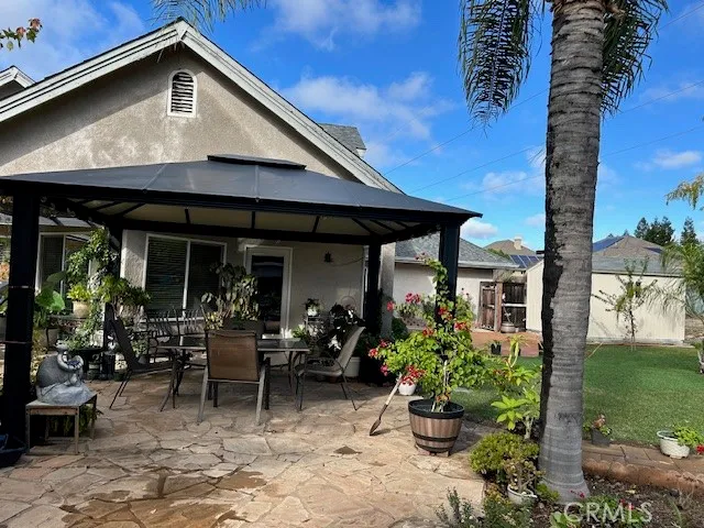 a view of a garden with a plants