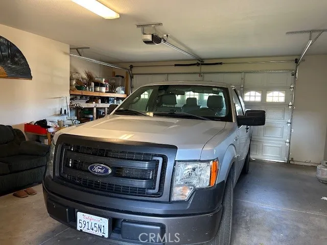 a view of a garden with a bench