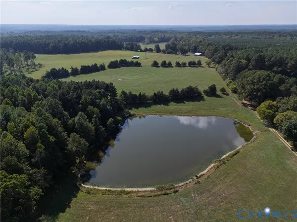 a view of a lake with a mountain