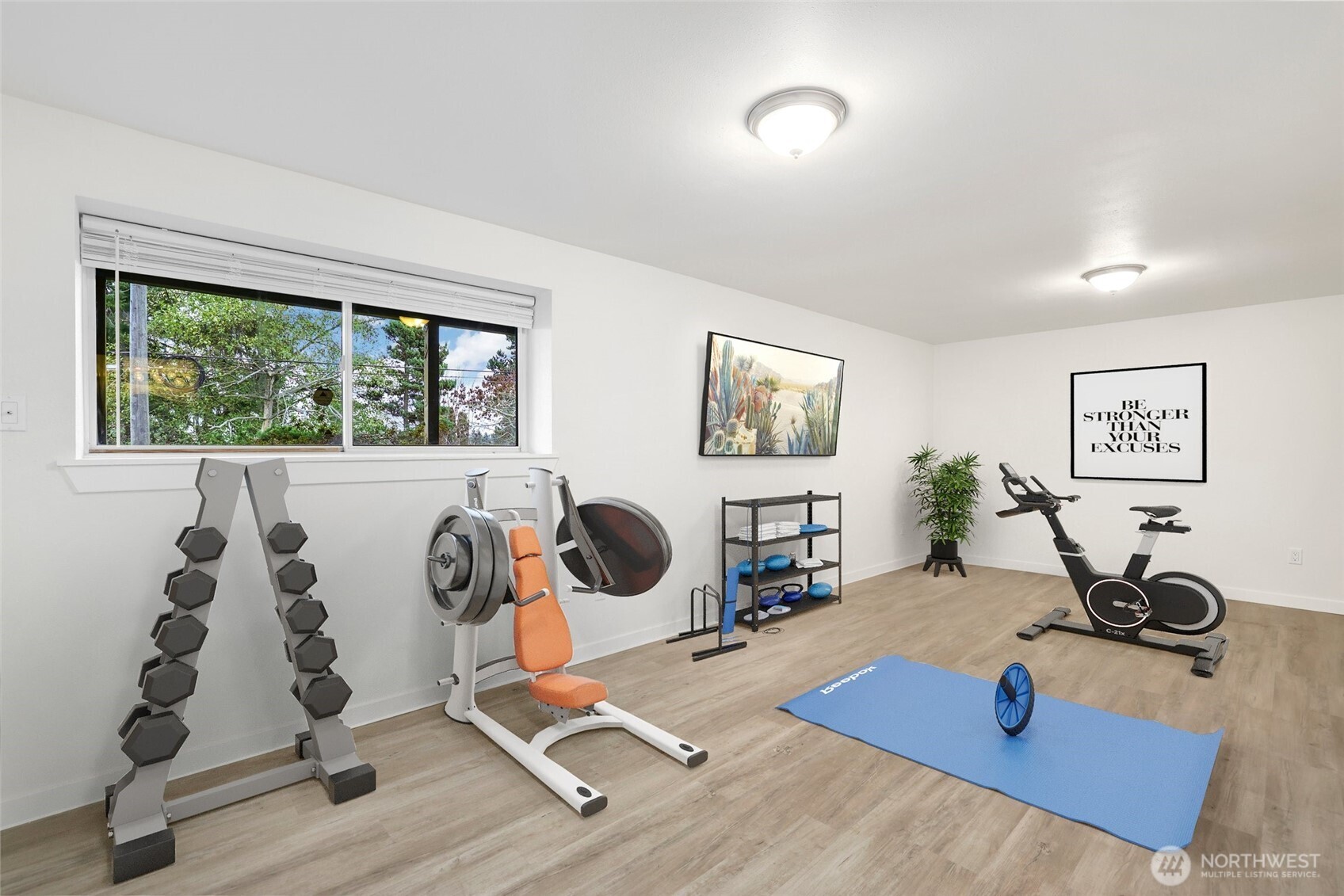 4609 North Vassault Street Tacoma, WA 98407 - Photo 26 of 37 a view of a workspace with furniture and a window