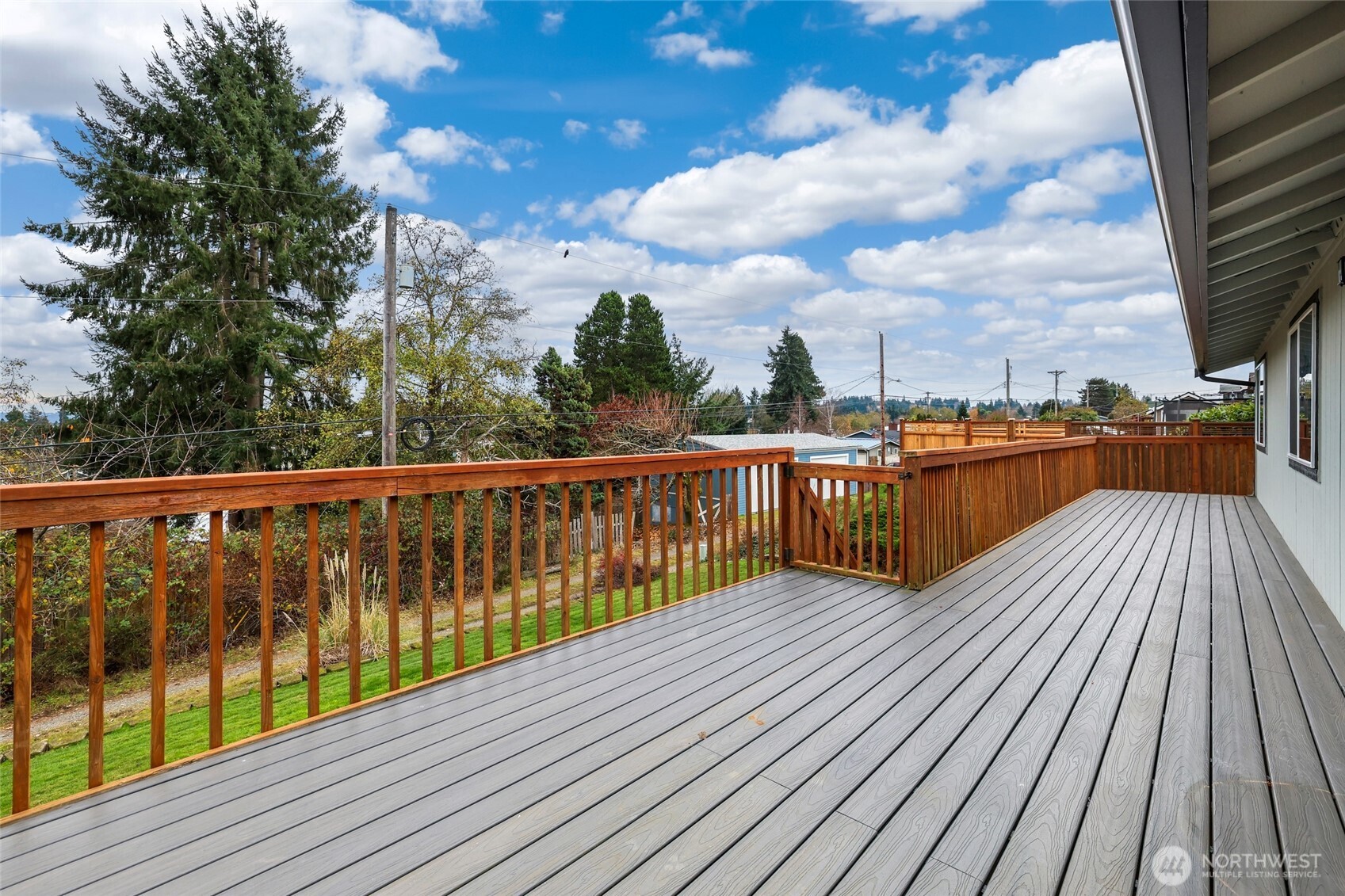 4609 North Vassault Street Tacoma, WA 98407 - Photo 8 of 37 a view of balcony with wooden floor