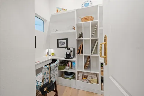 a view of outdoor space with seating