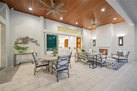 a spacious bathroom with a double vanity sink tub and mirror