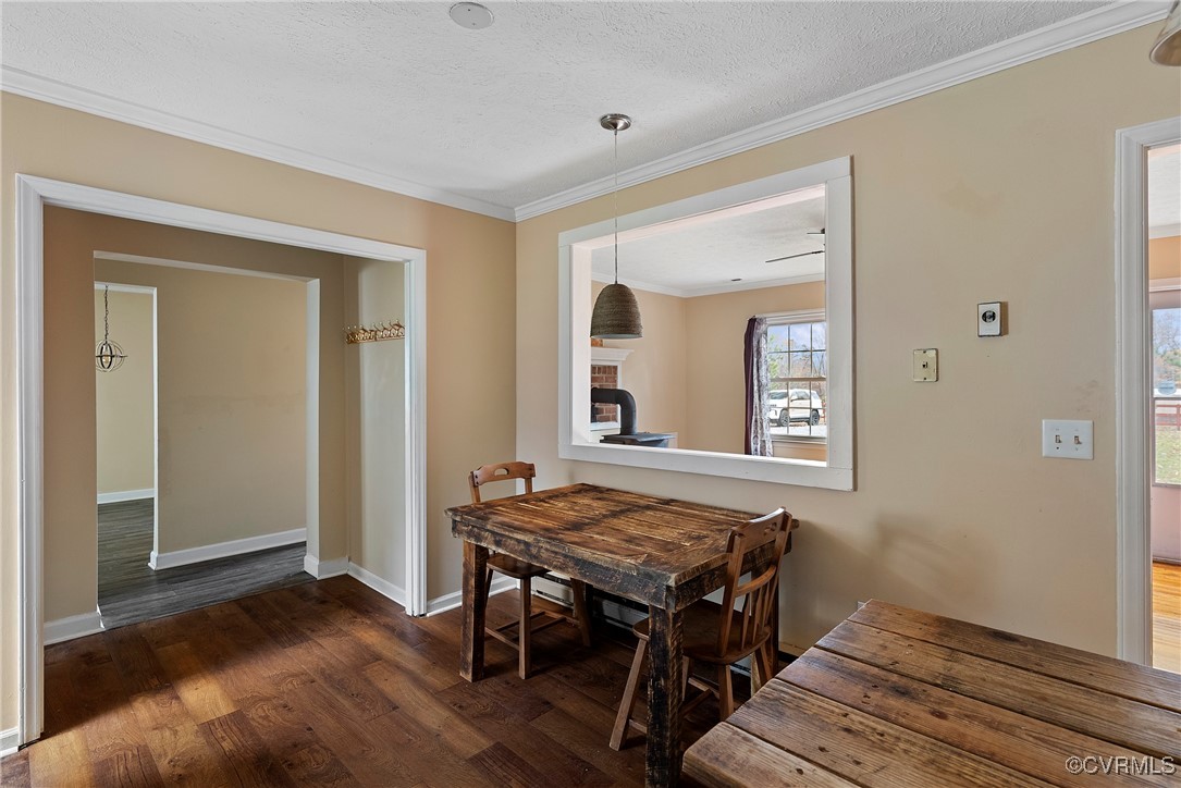 975 Windyknight Road Montpelier, VA 23192 - Photo 11 of 38 Dining space with dark hardwood / wood-style floor