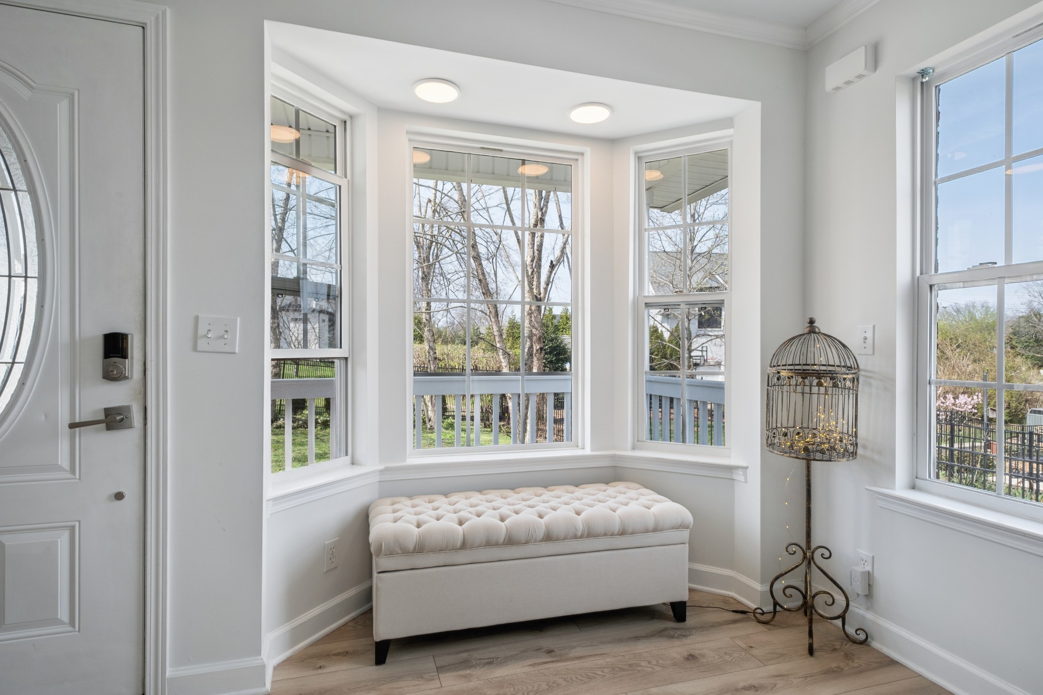 2418 Abbott Martin Road Nashville, TN 37215 - Photo 13 of 54 a bedroom with a bed and a large window