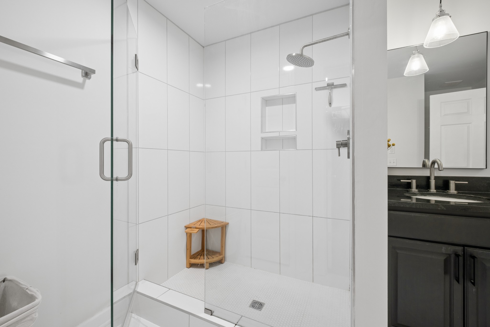 2418 Abbott Martin Road Nashville, TN 37215 - Photo 29 of 54 a bathroom with a shower and a sink
