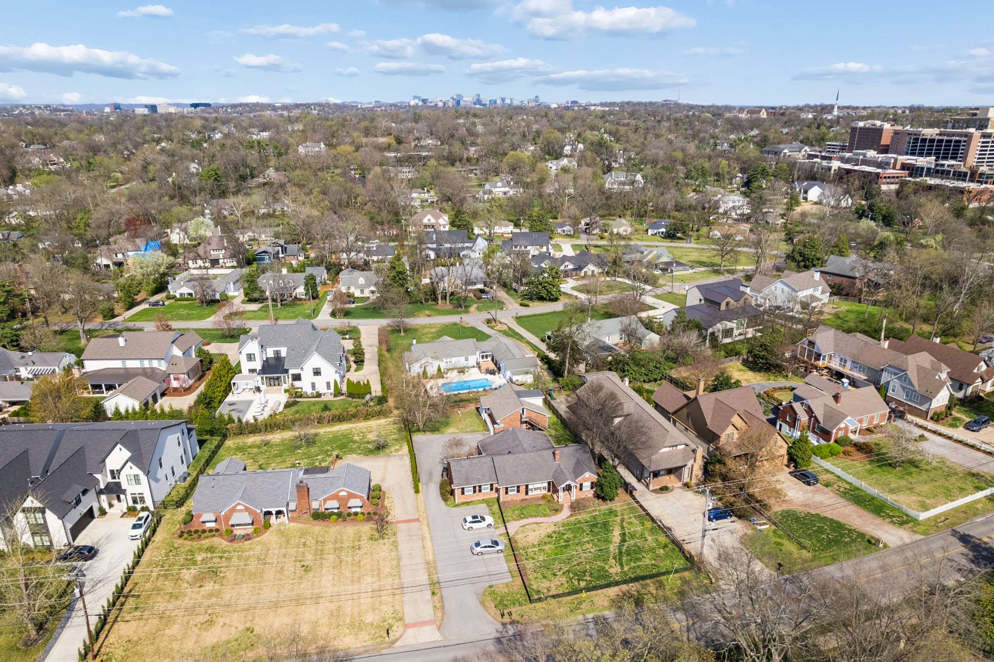 2418 Abbott Martin Road Nashville, TN 37215 - Photo 49 of 54 an aerial view of residential houses with city view