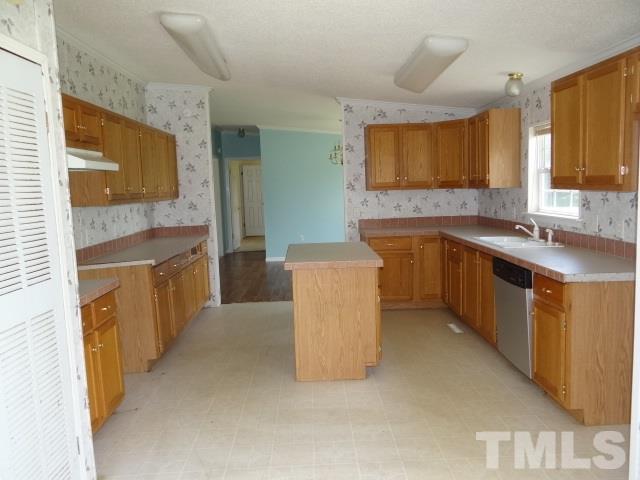6393 Nichols Rd Spring Spring Hope, NC 27882 - Photo 6 of 15 a large kitchen with stainless steel appliances granite countertop a sink and a stove top oven