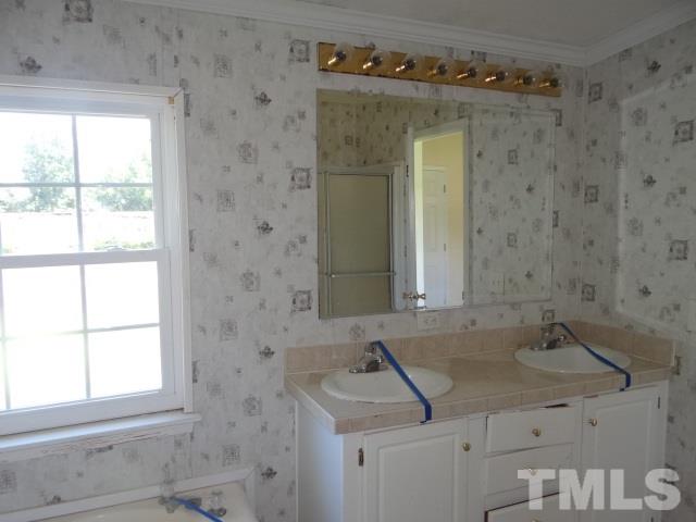 6393 Nichols Rd Spring Spring Hope, NC 27882 - Photo 10 of 15 a bathroom with a sink and a mirror