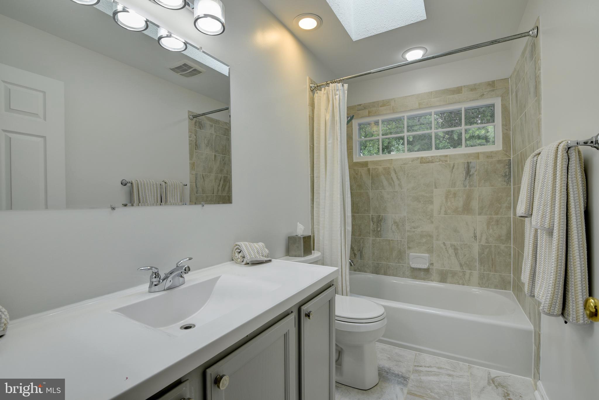 11600 Springhouse Place Reston, VA 20194 - Photo 18 of 28 Upper Level Hall Bathroom with Skylight.