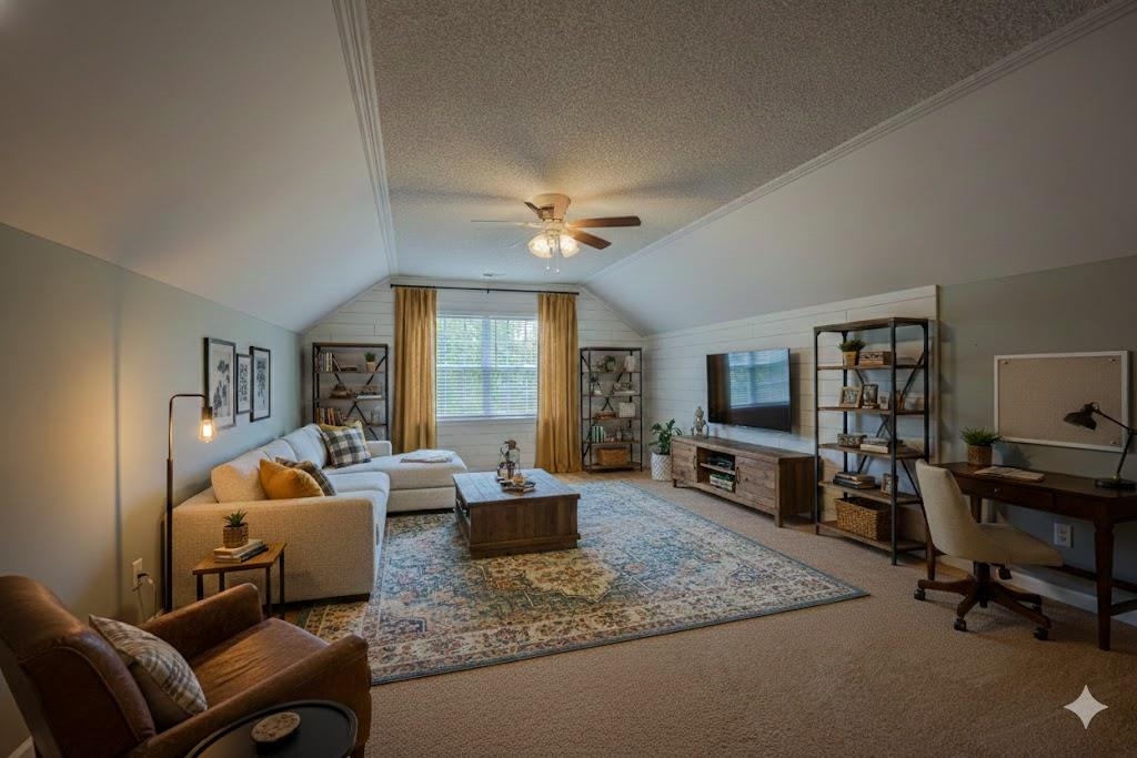 7125 Crestridge Road Memphis, TN 38119 - Photo 28 of 36 a living room with furniture and a flat screen tv with wooden floor