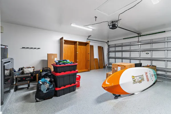 a view of a lake with a big yard