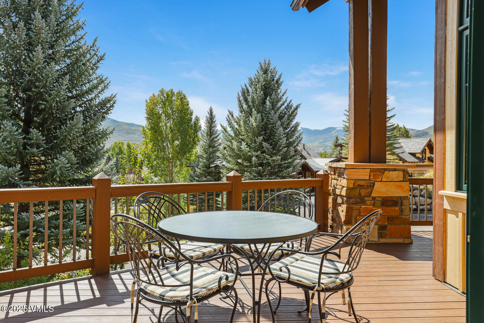 130 Fall Creek Road Edwards, CO 81632 - Photo 43 of 52 a view of a chair and table in the balcony